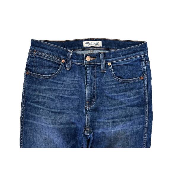 Madewell 9” High Riser Skinny Skinny Crop Women’s Blue Denim Jeans Size 28 - Picture 2 of 5